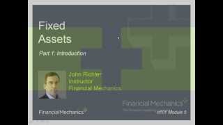 Fixed Assets: Initial Set-up