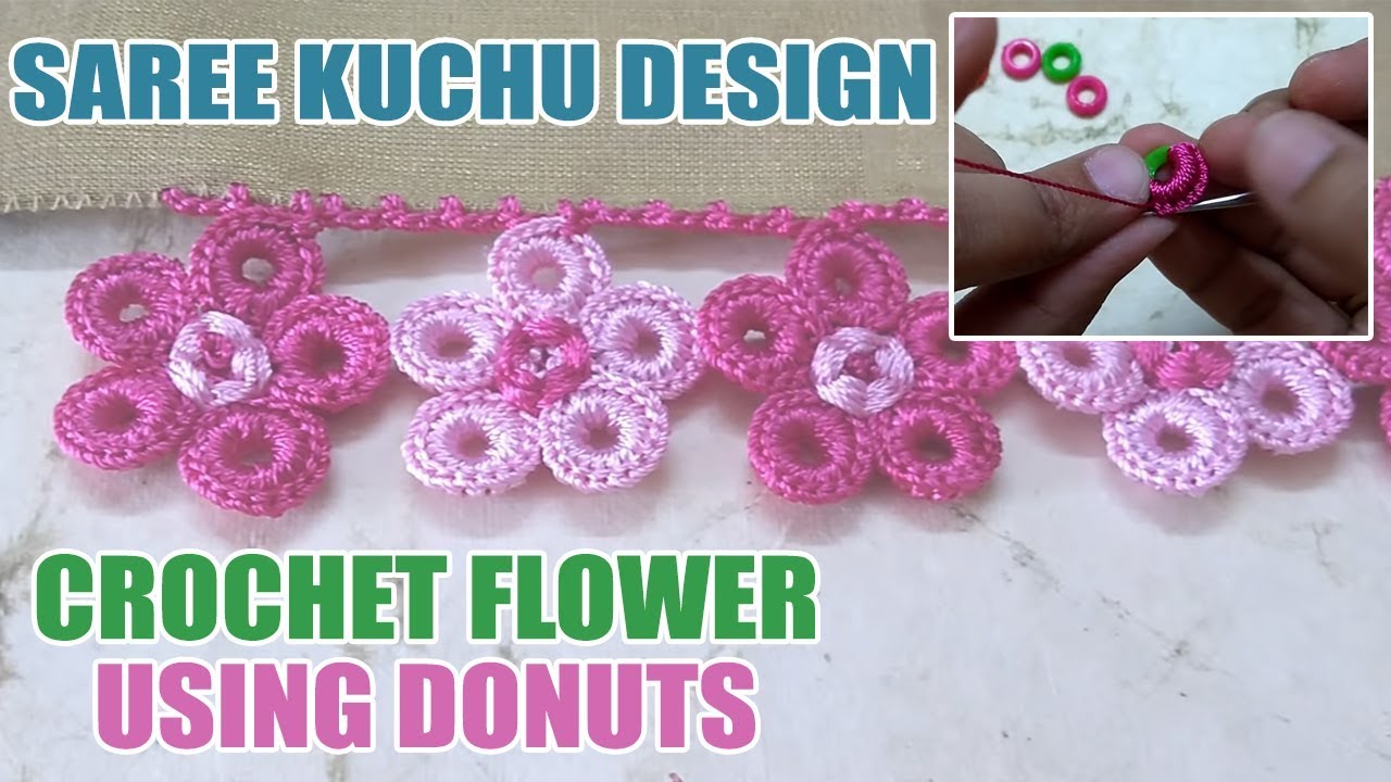 Krosha Kuchu Using Donut Ring Beads_#41 | ಸೀರೆ ಕುಚ್ಚು | Bridal Saree Kuchu  Design With Ring Beads | - YouTube