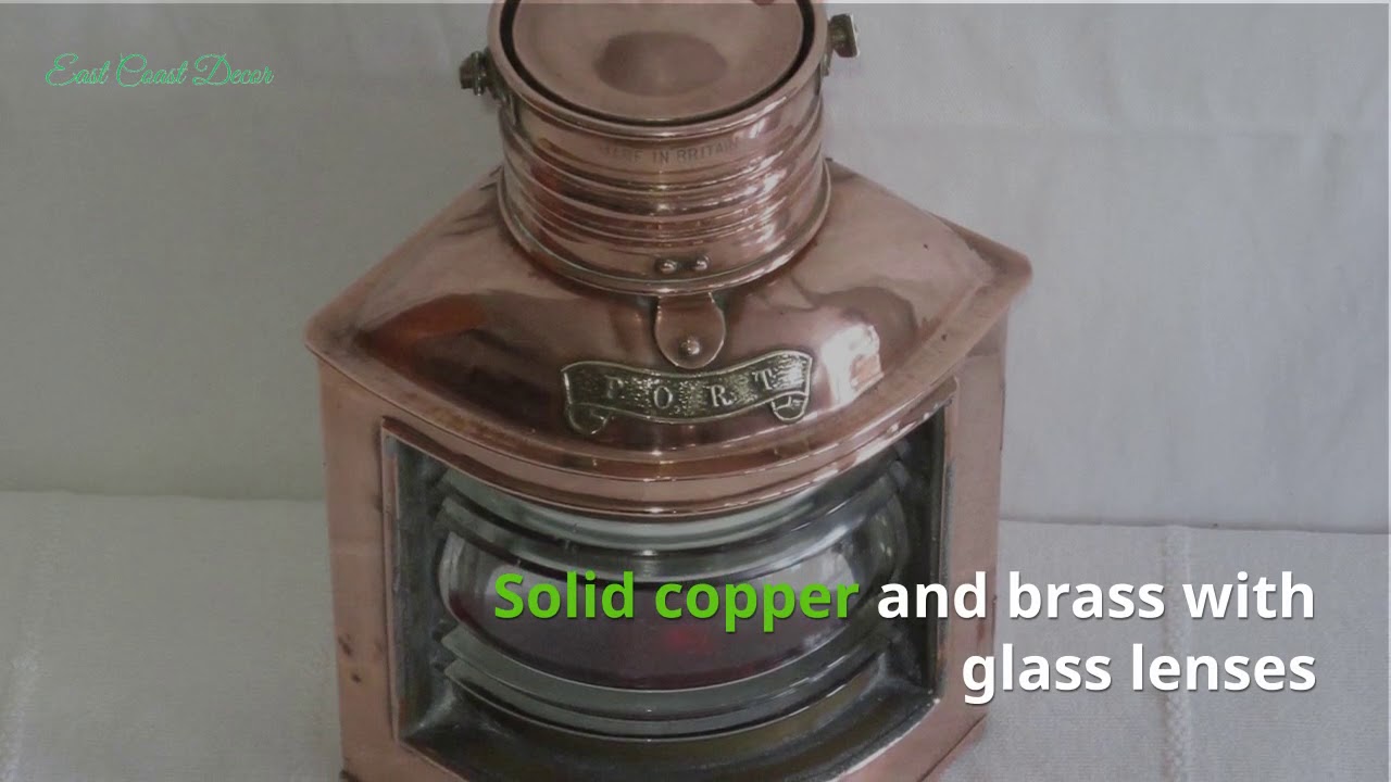 Victorian Copper Ships Lantern