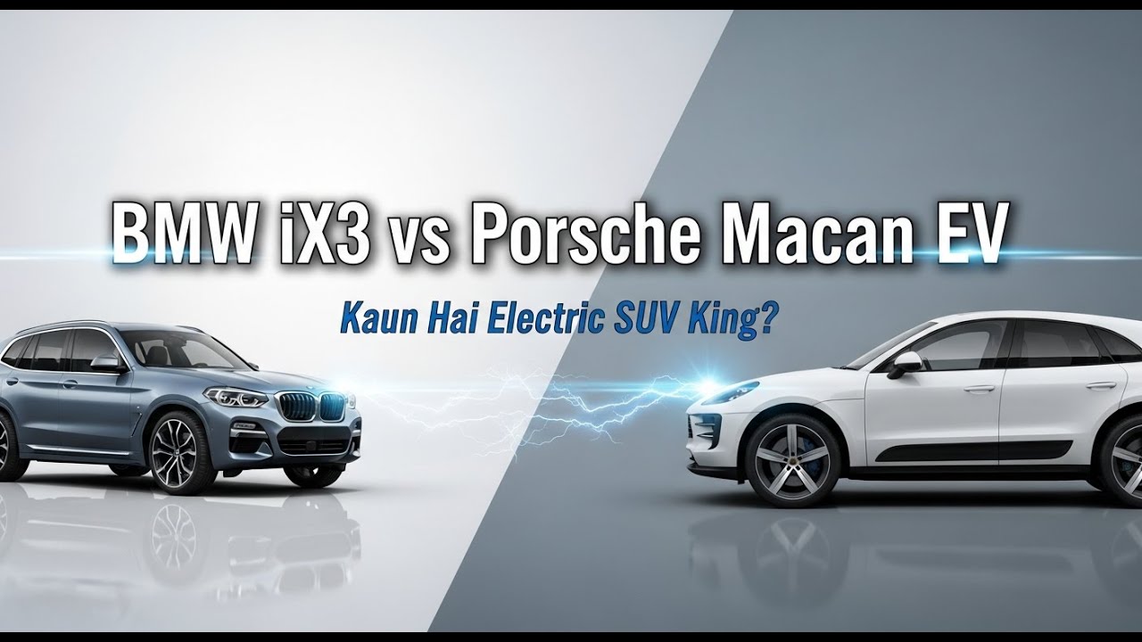 BMW iX3 vs Porsche Macan EV – Ultimate German Electric SUV Battle 2025  Range, Speed & Luxury Comp