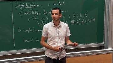 Olivier Taïbi - 2/3 The Local Langlands Conjecture