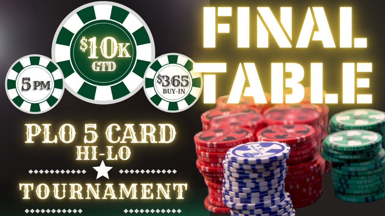 $10,000 GTD 5 Card PLO Hi Lo Poker Tournament Final Table