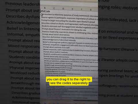 code qualitative data
