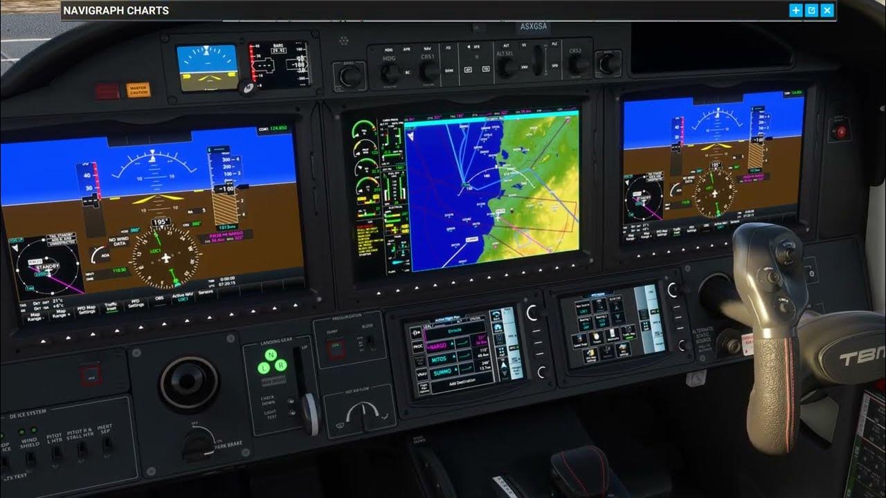 Tutorial VNAV/Aproximación visual GARMIN G300 TBM930 MSFS 2020