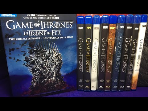 GAME OF THRONES THE COMPLETE SERIES BLU RAY UNBOXING - YouTube
