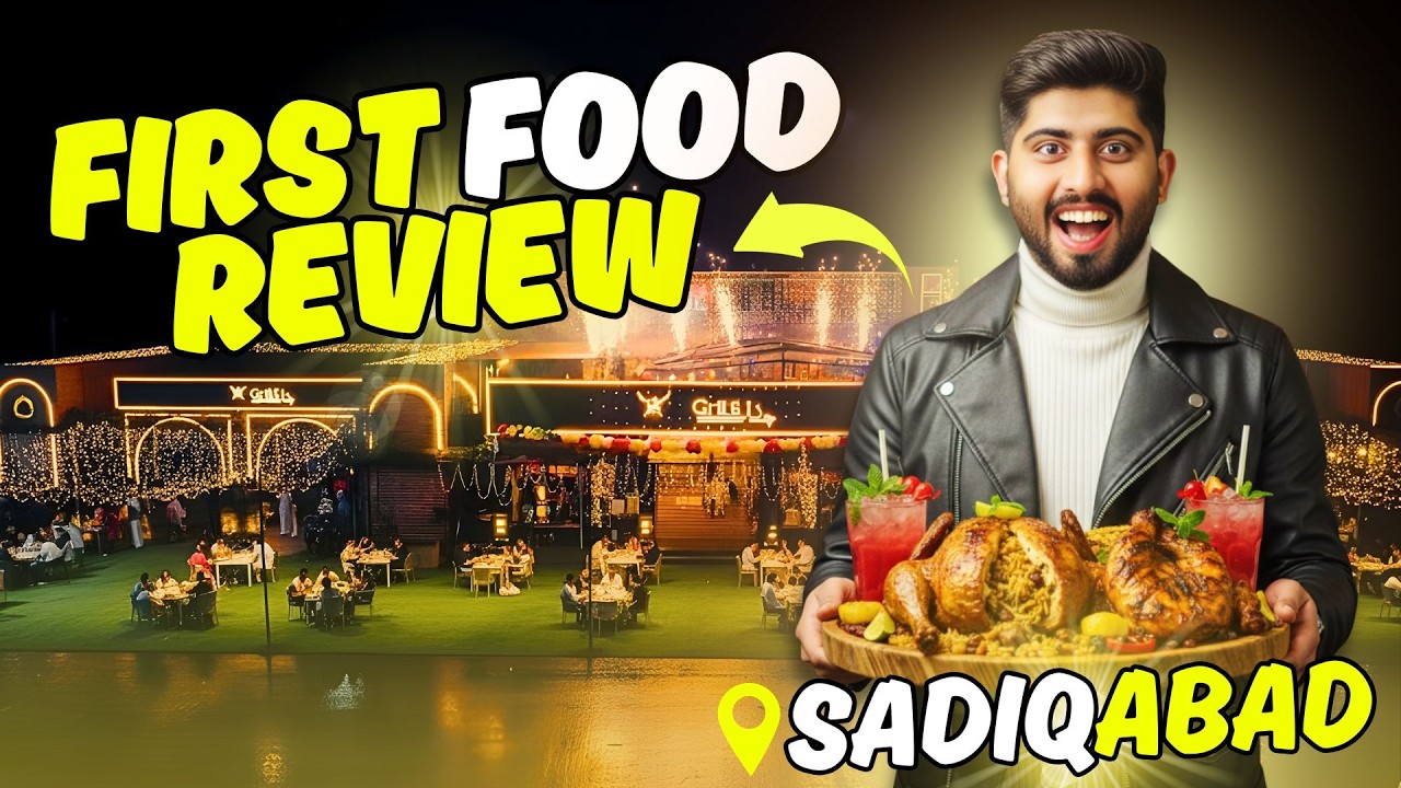 Tried Spicy Paragon Steak, Grill Burger & Stuffed Chicken🤤  Chaye & Grill Sadiqabad🔥  Food Vlog🍽