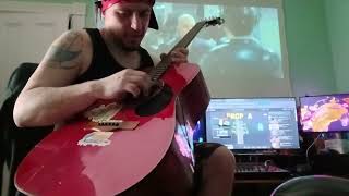 How I tune my 6 string guitar like a 6 string Bass drop A E A D G C 