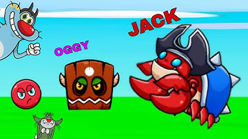 Best funny 🤣 BALL V Game Noob Pro hacker oggy & Jack Shin-chan