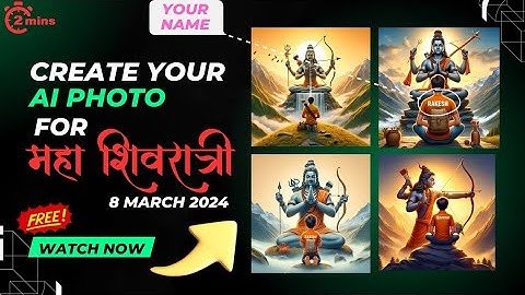 Maha Shivratri 3d Ai image editing tutorial ||bholenath Boy Name Ai image editing || bing Ai