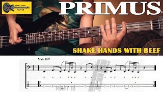 Shake Hands With Beef PRIMUS Bass Cover Lesson | TAB | Tutorial | How To Play | Les Claypool