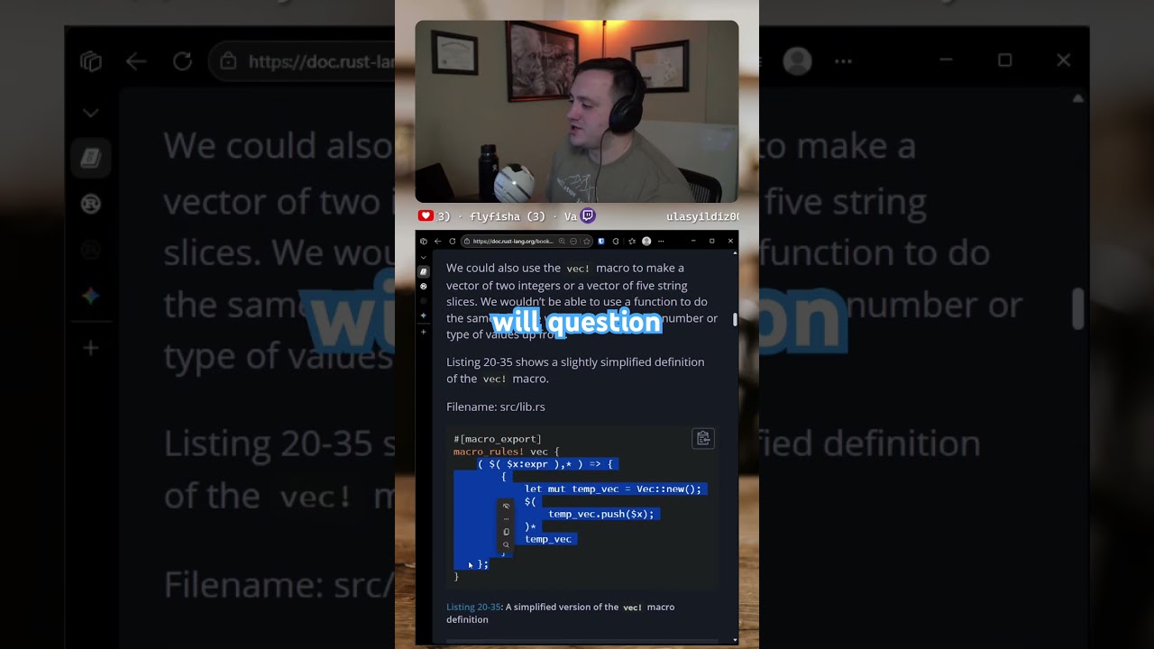 Макросы Rust читаются как зашифрованный текст 