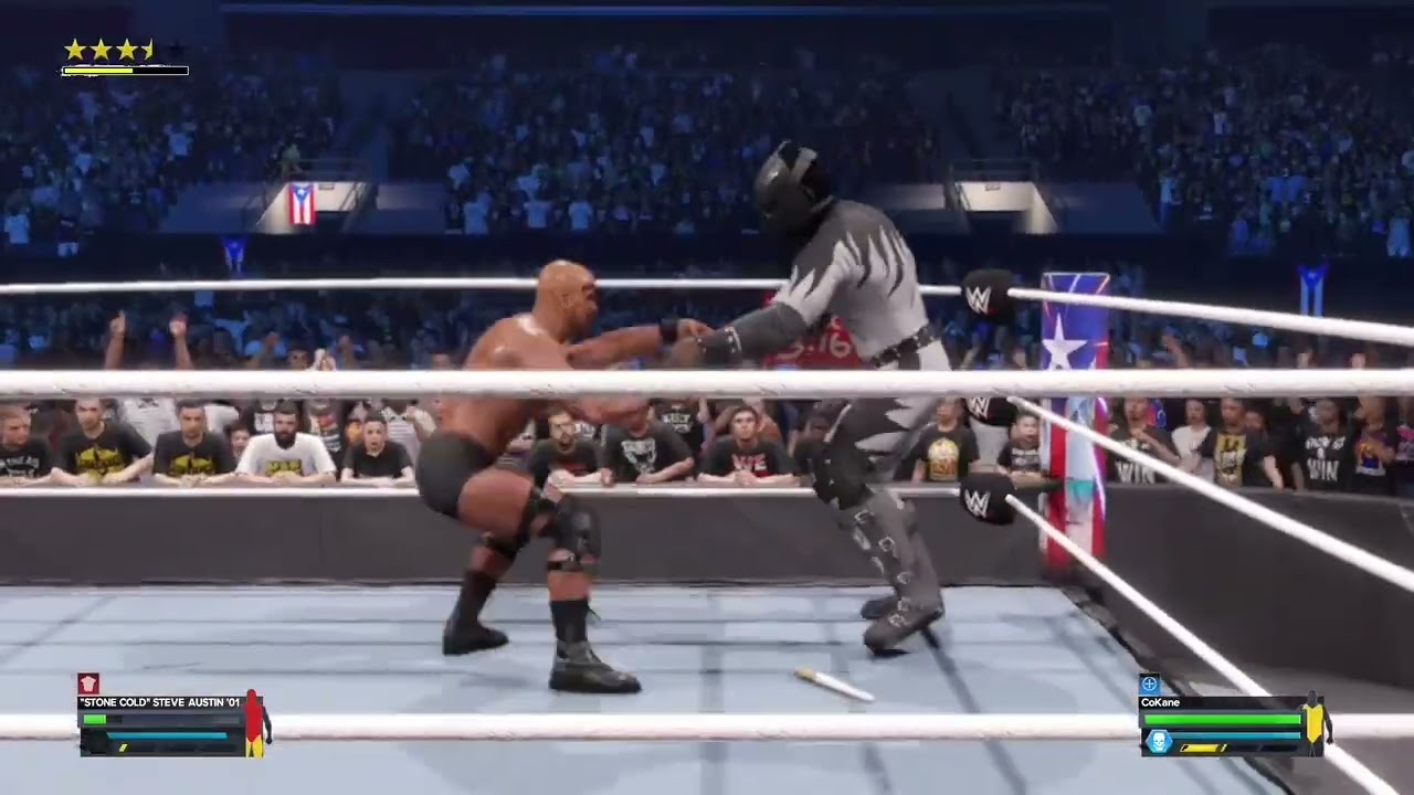 WWE Undisputed Heavyweight Championship Stone Cold vs Cokane #gameplay #wwe #ko #goat  #legend