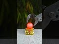 1000°C metal boll vs gold bras #experiment #science #shorts #funny #reels #recipe