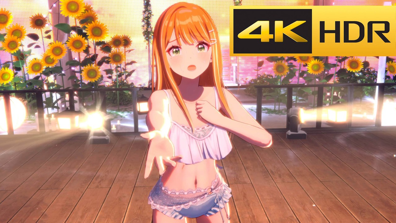 4K HDR (水着 紫雲清夏 SSR) 「ねえ、言っちゃうよ。」【学マス/学園