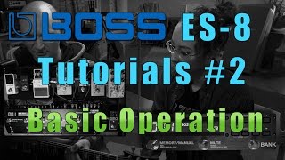 Boss ES-8 Tutorials - Part 2 - Basic Loops ON/OFF