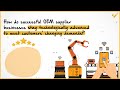 How Do Successful OEM Supplier Businesses Stay Techno-Advanced To Meet Customers Changing Demands?