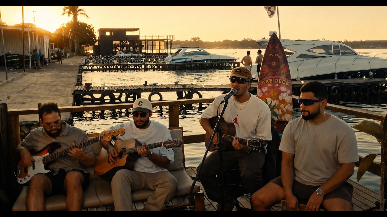 Gui Na Voz no Brasileiragem Sessions, gravado no Lake Deck