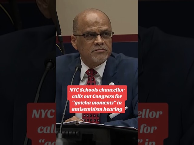 NYC Schools chancellor calls out Congress for "gotcha moments" in antisemitism hearing #shorts