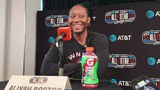 Aliyah Boston: 2026 WNBA All-Star Media Day Availability | Indiana Fever | WNBA | 07.24.26