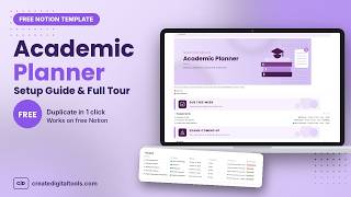 Free Academic Planner Notion Template | Setup Guide & Full Tour