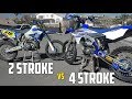 2 STROKE vs 4 STROKE! (YZ250 VS YZ250F)