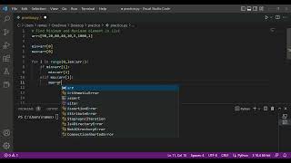 Python interview program - Find Minimum and Maximum element in List