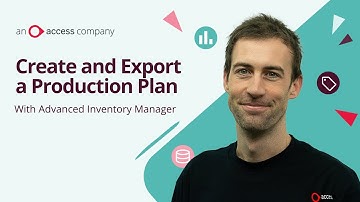 Create and Export a Production Plan with Advanced Inventory Manager