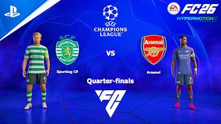 FC 26 PS4 - Sporting CP vs Arsenal | Pertandingan Liga Champions UEFA
