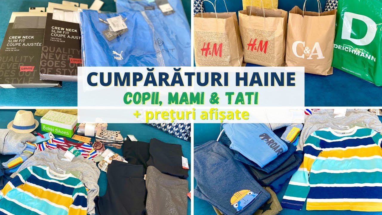 HAUL haine H&M, C&A, Decathlon, Waikiki // HAINE pentru copii, femei și  bărbați - YouTube