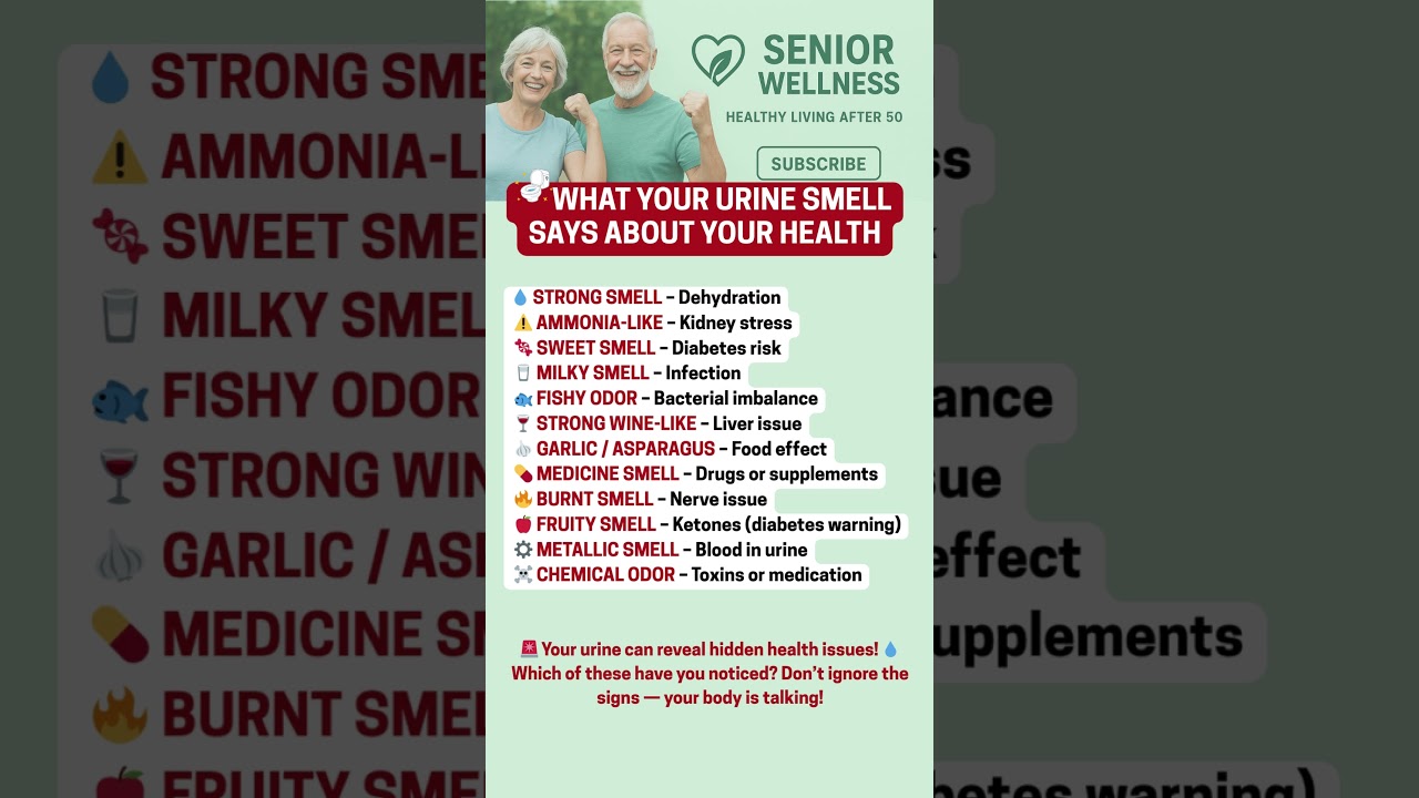 💧 12 URINE SMELLS EXPLAINED  