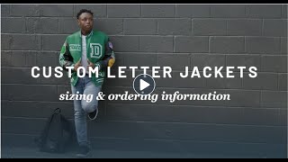 Jostens Letterman Jacket Size and Order Video