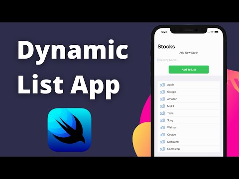 SwiftUI Dynamic List App (Xcode 12, 2021, SwiftUI 2.0) - iOS Development