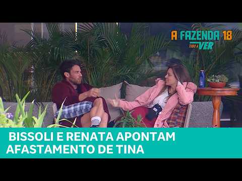 A FAZENDA: Bissoli e Renata apontam afastamento de Tina após conversa exposta por Fran