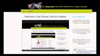 Make $100 - $200 A Day Posting 3 Ads on Craigslist