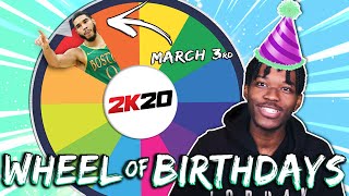 WHEEL OF BIRTHDAYS REBUILDING CHALLENGE IN NBA 2K20