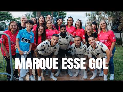PROJETO "MARQUE ESSE GOL" ACOMPANHA TREINO DO SANTOS FC