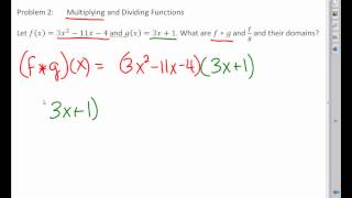 Algebra 2: Lesson 6-6 function operations