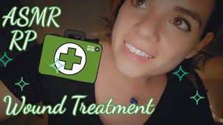 ASMR With Elo ✨️ | Wound Treatment RP ⛑️ | Soft Spoken 😌 | Layered Sounds 💚