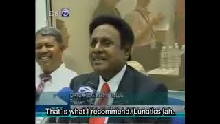 Samy Vellu Orang Gila Comment ENG SUBS