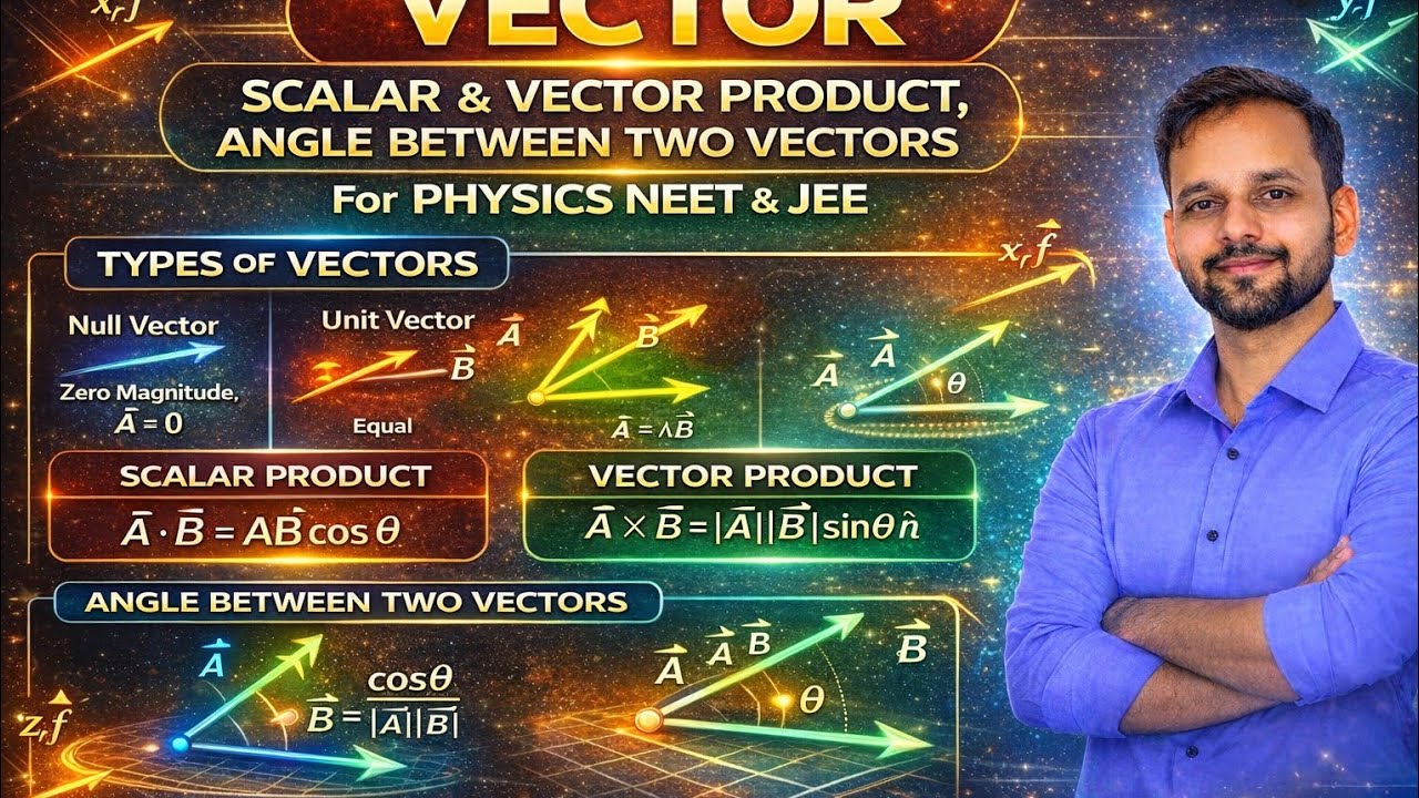 Vector,types of vector & angle between two vector 🔥 vector addition & vector subtraction 🔥