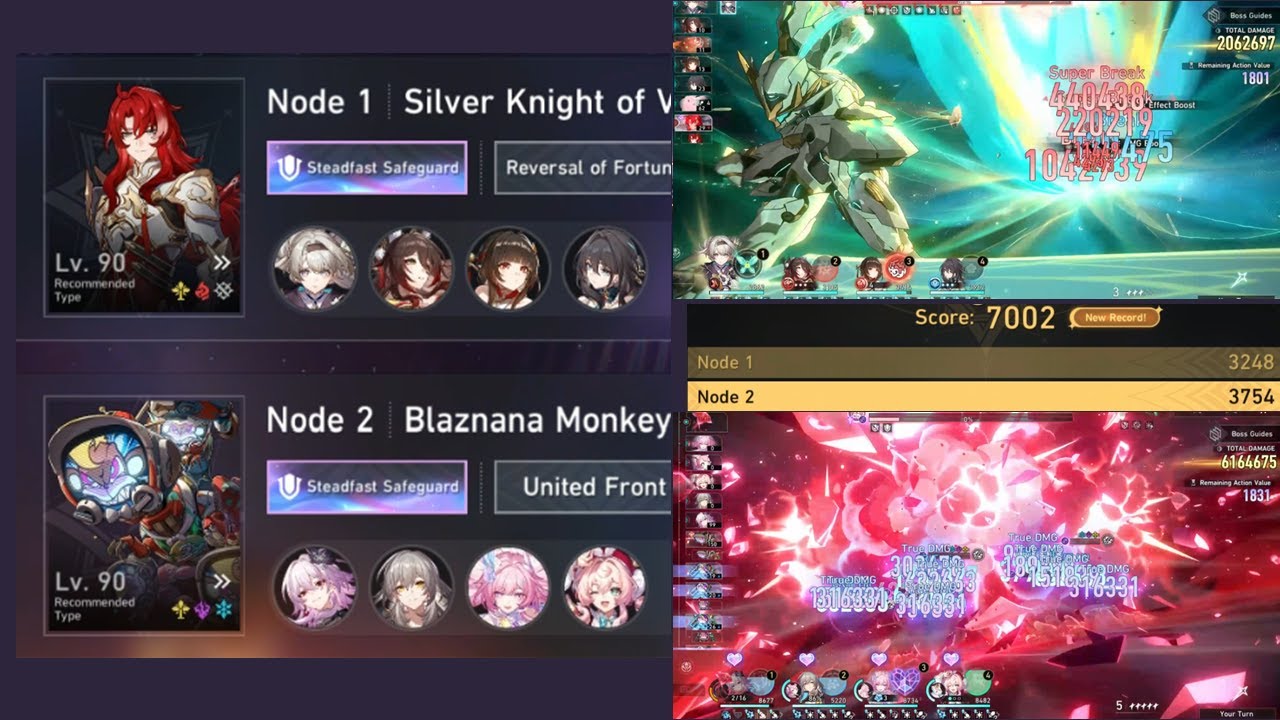 Honkai Star Rail v3.8 Espejismo Apocalíptico 4 (3/3) Firefly E2S0 & Larganoche E1S2 Carry