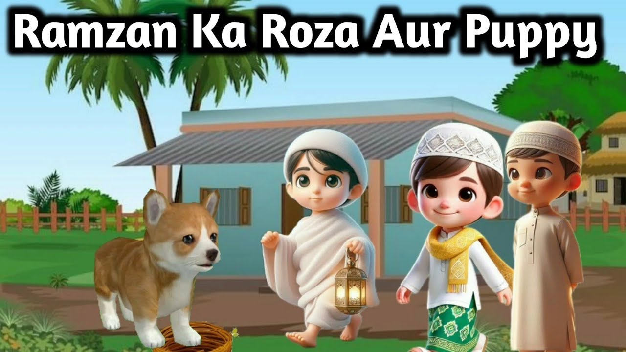 Cartoon Razman Ramzan ka Roza aur Puppy - Ramzan Mubarak- Muslim Cartoon Ep 1 - YouTube