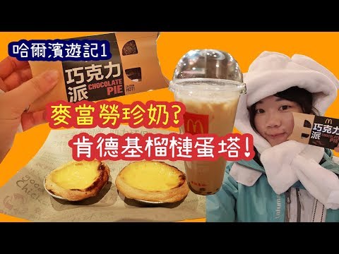 【旅遊】2018年12月 哈爾濱遊記第一集 麥當勞珍奶好喝嗎??肯德基有榴槤蛋塔?