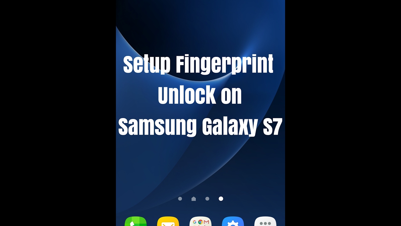 Fingerprint Unlock Samsung Galaxy S7  - Android