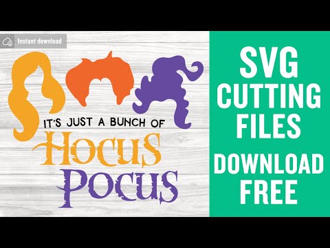 Hocus Pocus Svg Free Cutting Files for Cricut Silhouette