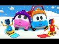 Leo the Truck and an abominable snowman – Car cartoon full episodes & street vehicles for kids.