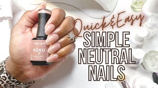 Simple Neutral Gel Nails At Home | Salon Quality Nails At Home