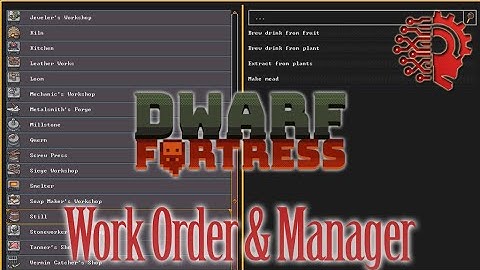 Manager & WorkOrders 🔅Dwarf Fortress Steam 🔅
