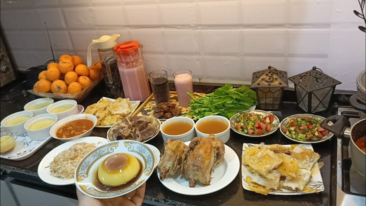 عزومه النهاردة فاخر من الاخر ☺️✨حضرتها وانا مبسوطه هو أنا عندي اغلي منهم اعزمهم دا رمضان🌛شهر الخير