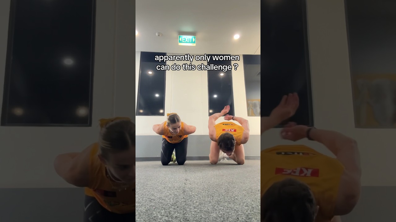 only WOMEN can do this challenge? 💪💪